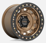 17" KMC Tank Beadlock Wheel (17x9) KM236 KxK Industries LLC Bronze