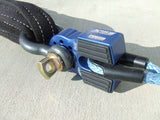 FlatLink - Winch Shackle Mount Assembly by Factor 55 Blue Anodizing with Strap and Shackle at KxK Industries LLC