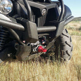 Splicer XTV (ATV/UTV) Powersports Splice On Winch Thimble by Factor 55 Powdercoated Red on Grizzly at KxK Industries LLC