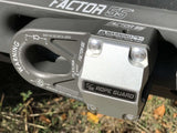FlatLink E - Expert Version Winch Shackle Mount Assembly Anodized Gray with Rope Guard by Factor 55 at KxK Industries LLC