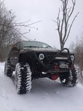 Jeep Grand Cherokee WJ Stubby Front Winch Bumper KxK Industries LLC Off Road